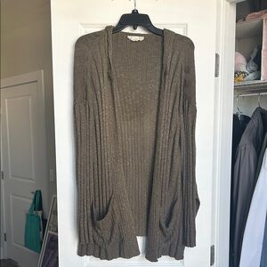Pink Republic Olive Hooded Cardigan